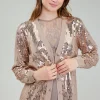Current Air Cardigans-Sequin Jacket TAUPE