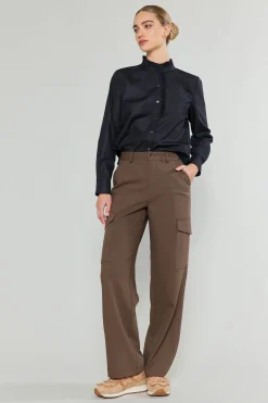 Current Air Pants-Side Pocket Pants BROWN