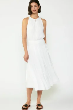 Current Air Midi Dresses-Smocked Waist Halter Midi Dress OFW