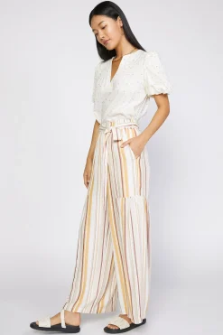 Current Air Pants-Striped Wide Leg Pant MULTISTRIPE