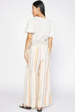 Current Air Pants-Striped Wide Leg Pant MULTISTRIPE