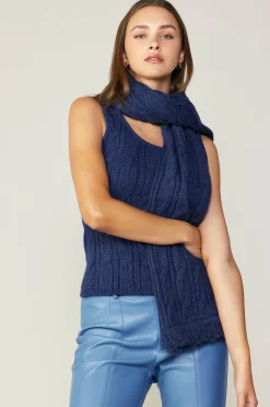 Current Air Knitwear | Sweaters-Sweater Shrug Top Set MIDNIGHTBLUE