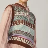 Current Air Long Sleeve Tops | Sweaters-Sweater Vest Blouse FADEDBLUSHMLT