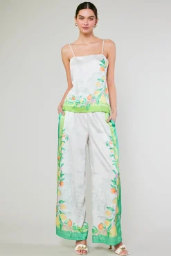 Current Air Sleeveless Tops-Tuscan Citrus Cami GREENLEMONGARDEN