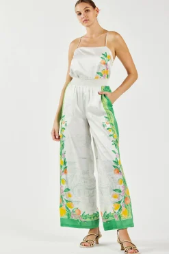 Current Air Pants-Tuscan Citrus Pants GREENLEMONGARDEN
