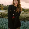 Current Air Coats & Jackets-Tweed Jacket BLACK