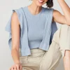 Current Air Cardigans-Two Piece Cardigan Set POWDERBLUE
