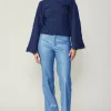 Current Air Pants-Vegan Leather Straight Pant TRANQUILBLUE