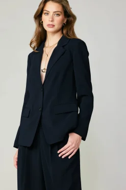 Current Air Coats & Jackets-Welt Pocket Blazer NAVY
