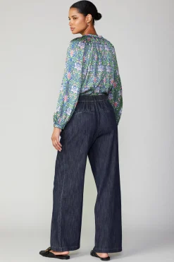 Current Air Pants-Wide Leg Denim Pants DARKINDIGO