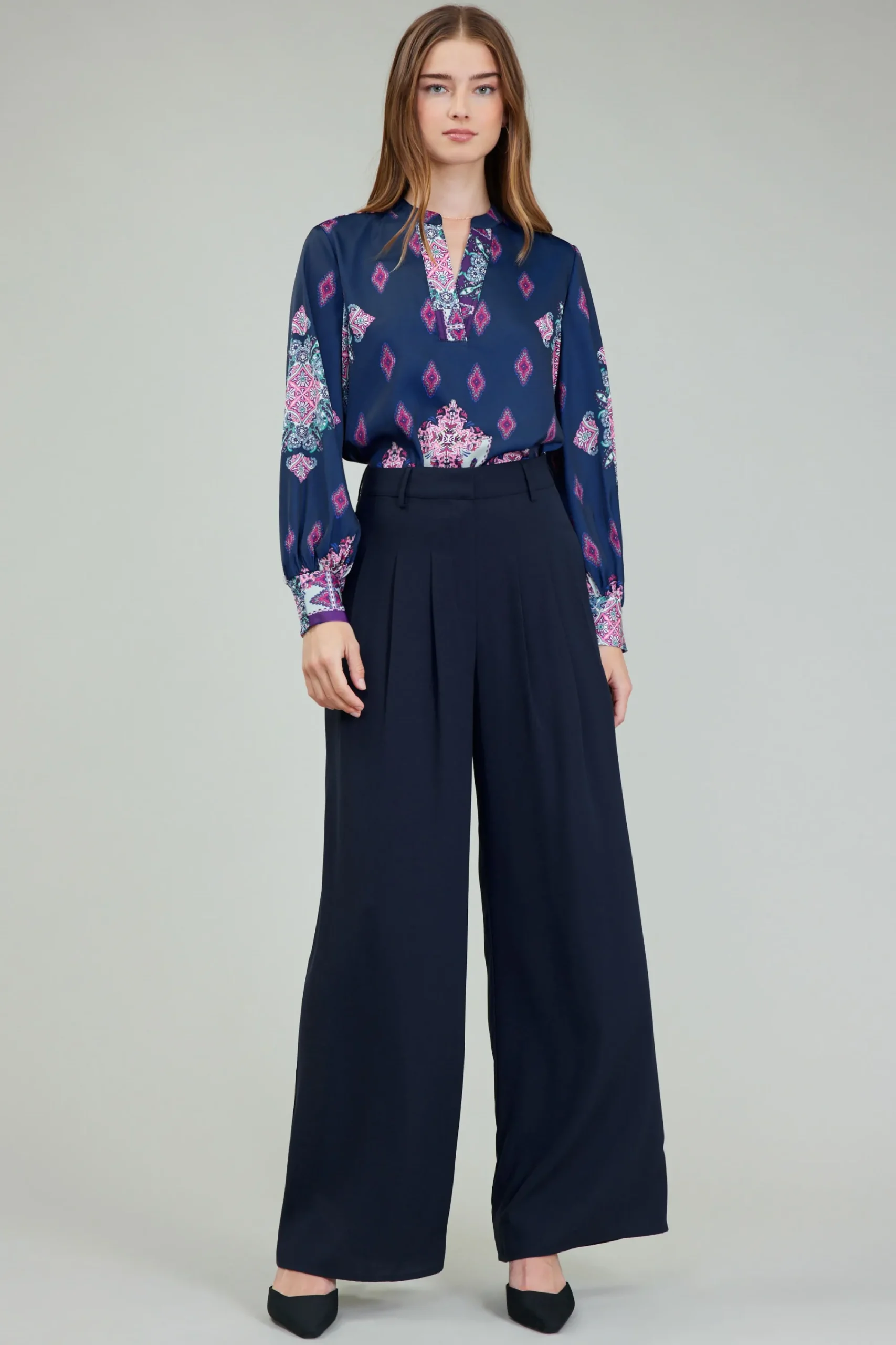 Current Air Pants-Wide Leg Trousers SLATENAVY