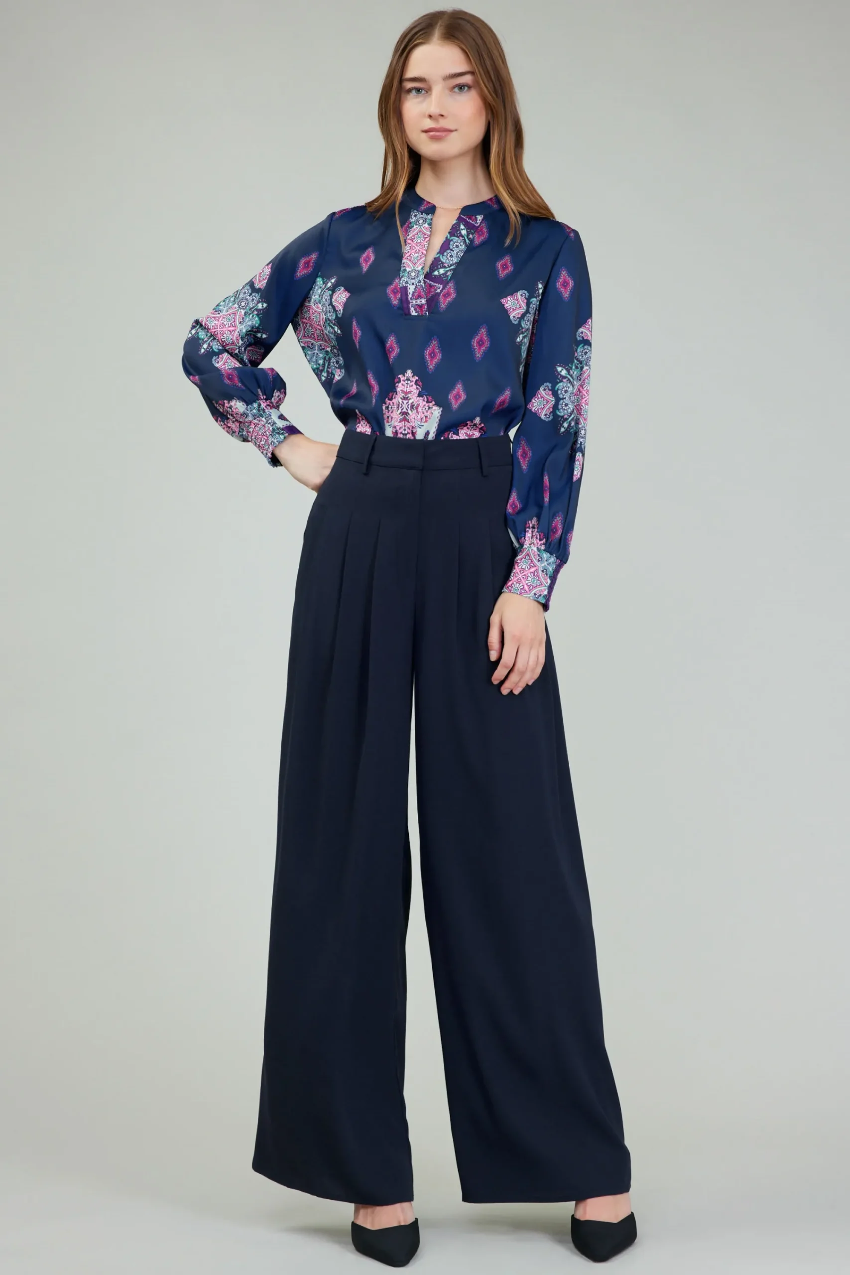 Current Air Pants-Wide Leg Trousers SLATENAVY