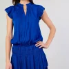 Current Air Mini Dresses-Zoey Pleated Mini Dress COBALT