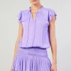 Current Air Mini Dresses-Zoey Pleated Mini Dress LAVENDER